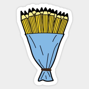 Bouquet of pencils Sticker